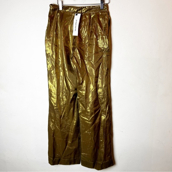 SZ 26 10 Crosby Derek Lam Gold Trouser Pants - Picture 2 of 8